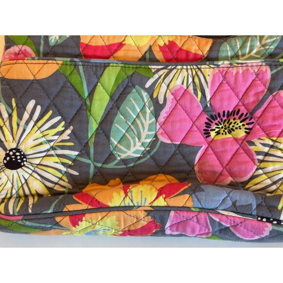 Vera Bradley Multicolor Floral Quilted Crossbody Bag 10" x 6 1/2" - Picture 4 of 7